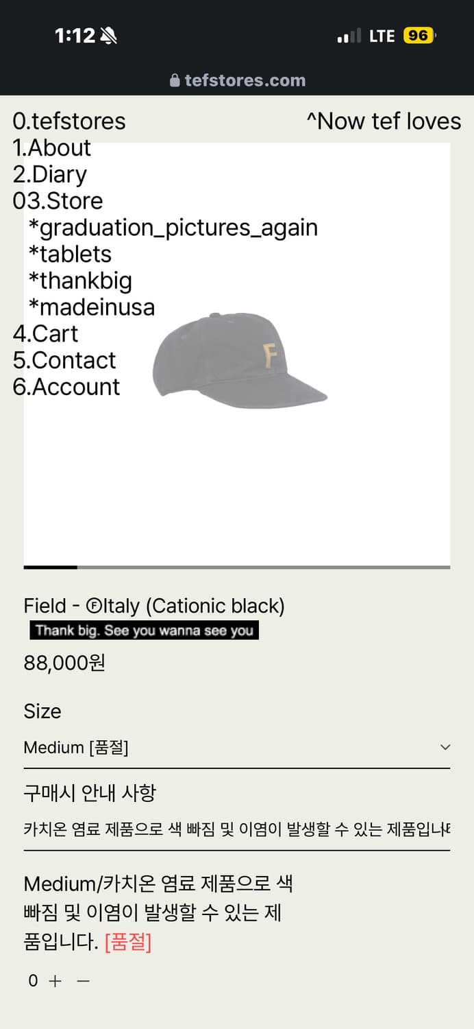 테프스토어즈 Field - Oltaly (Cationic black) 상품이미지1