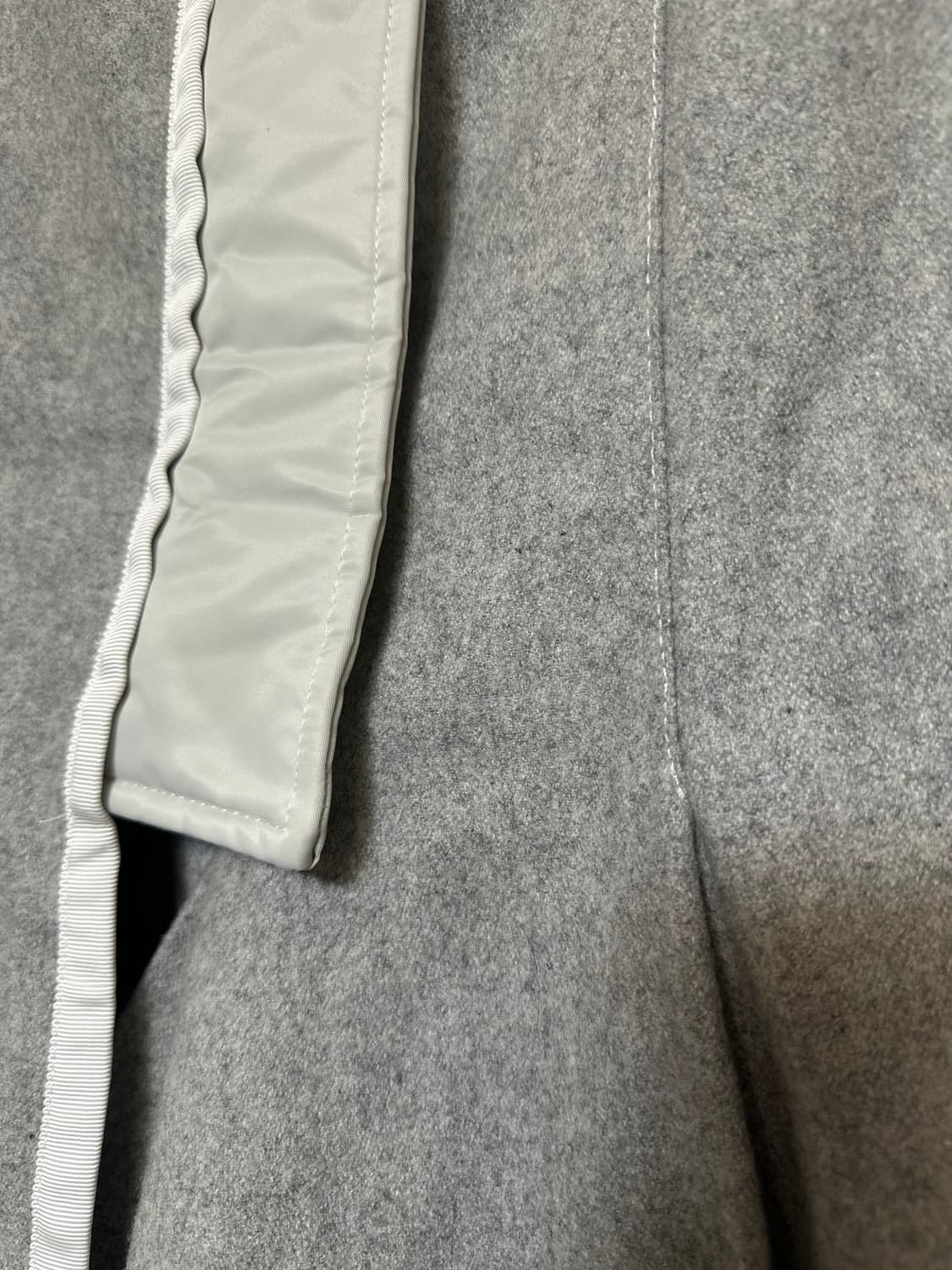 사카이모직 언발란스 울스커트 그레이 상품이미지5