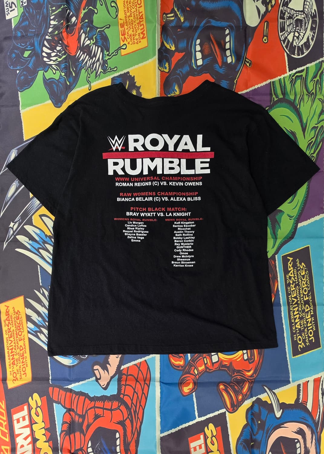 WWE 2023 ROYAL RUMBLE 머천다이즈 반팔 L 상품이미지4