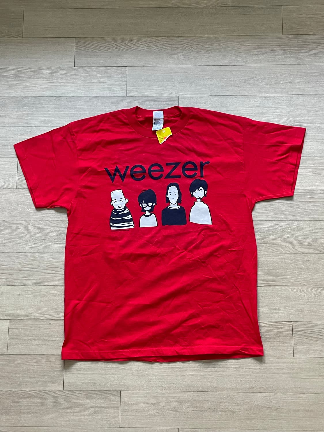 2002 weezer 데드스탁 컨디션 티셔츠 상품이미지3