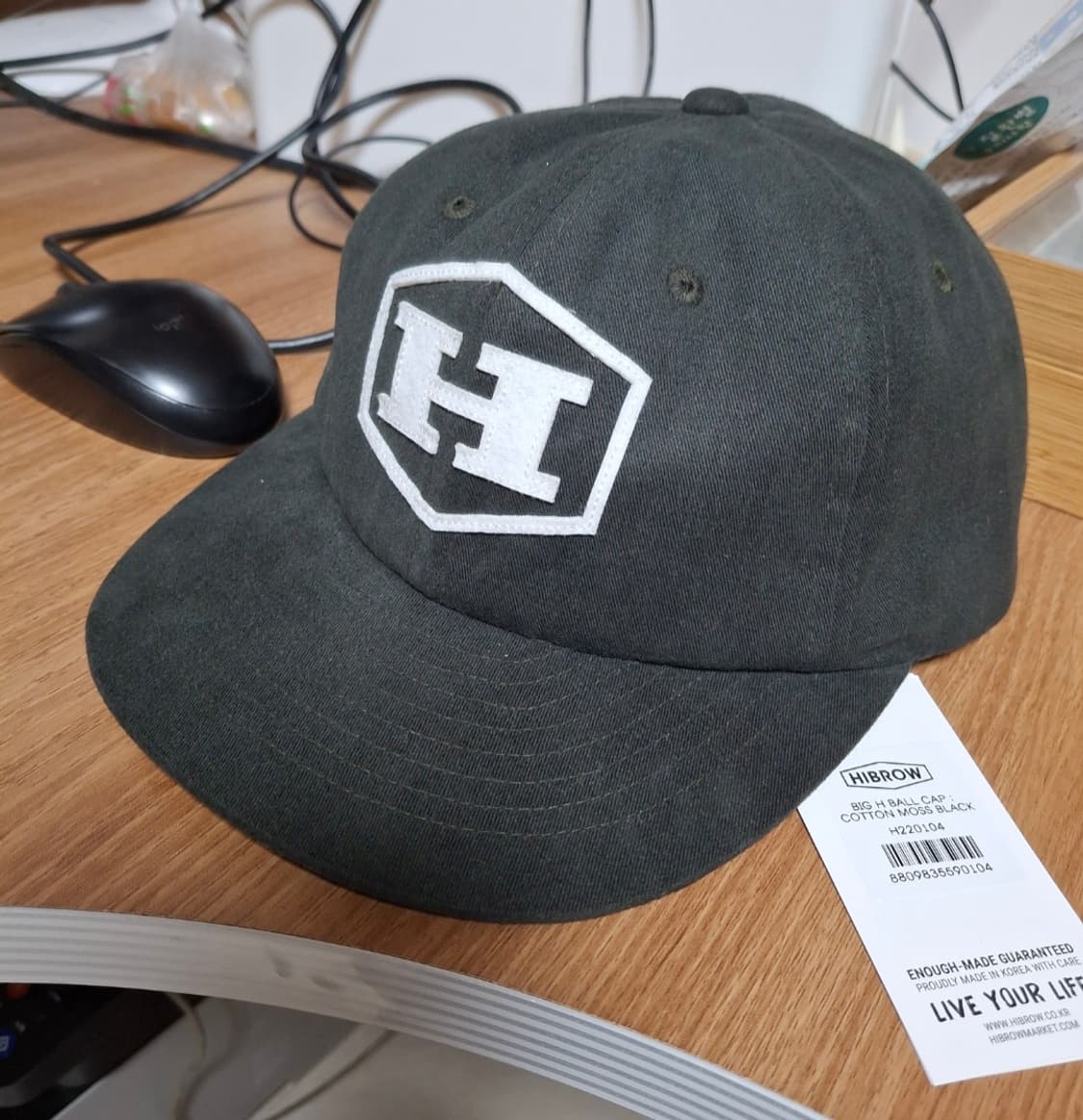 하이브로우 볼캡 모스블랙 상품이미지1
