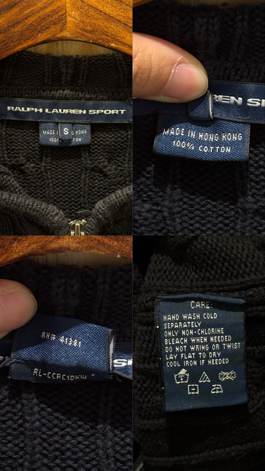 폴로 랄프로렌 케이블 니트 후드집업 상품이미지10