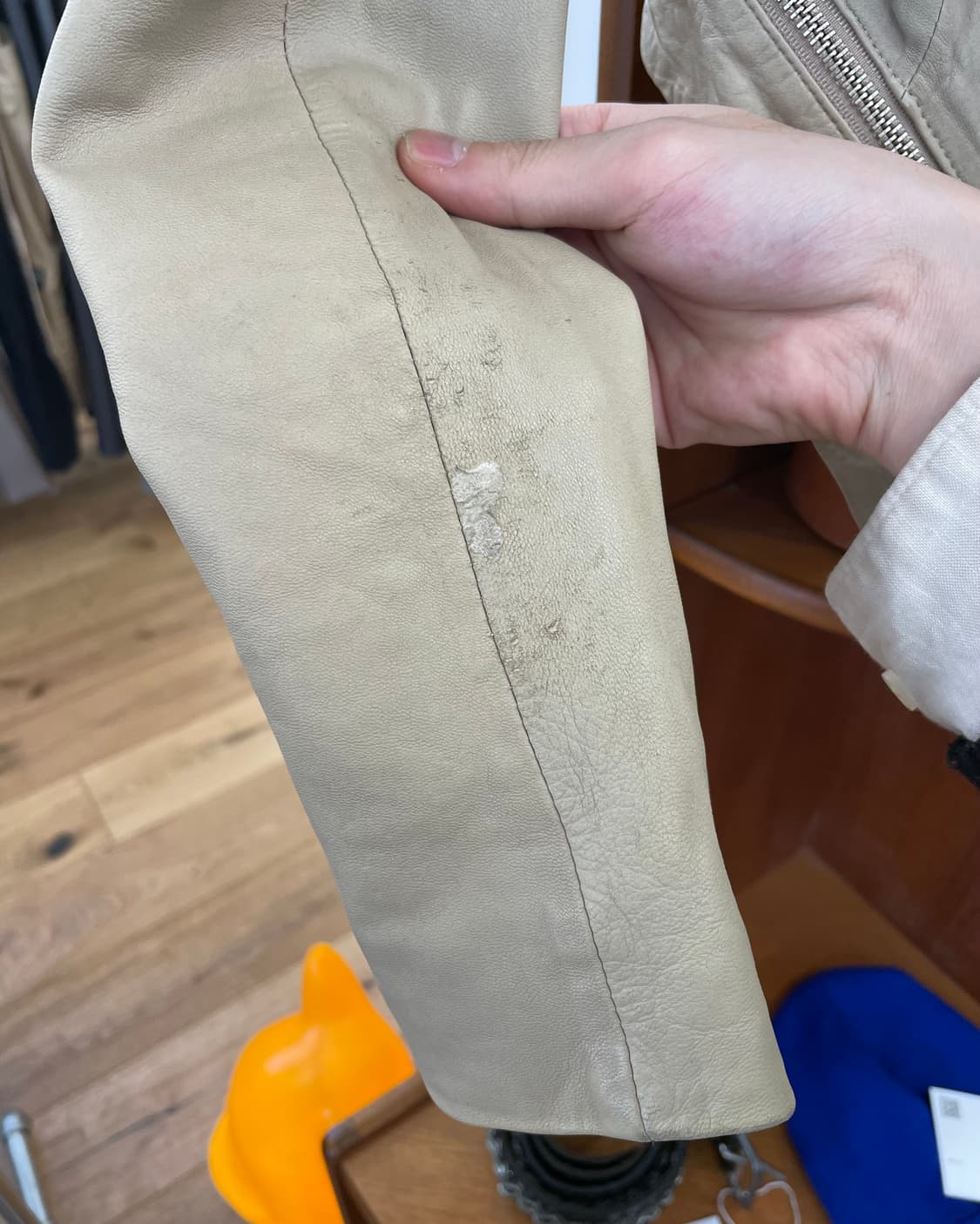 지퍼 디테일 레더 자켓 상품이미지8