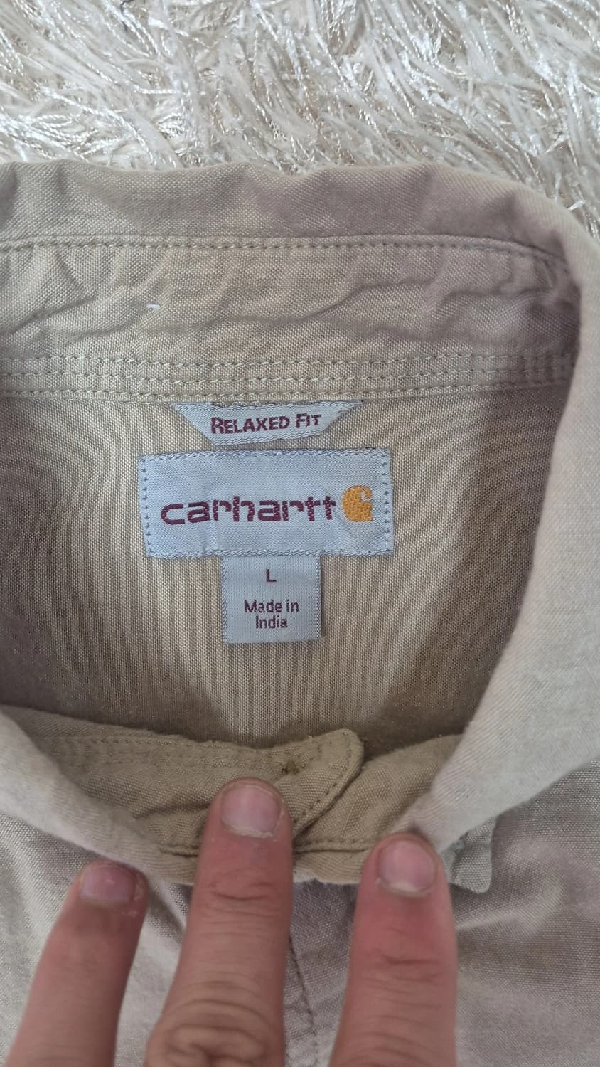 칼하트 릴렉스핏 반팔 셔츠 L 베이지 상품이미지3