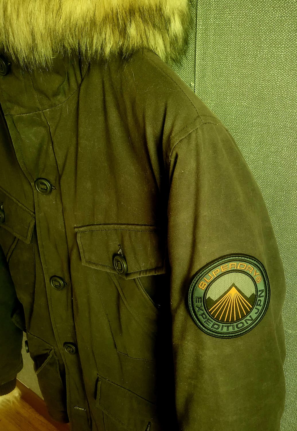 [미착용 새상품] *SUPERDRY  에베레스트 에디션 왁스 밀리터리자켓 상품이미지7