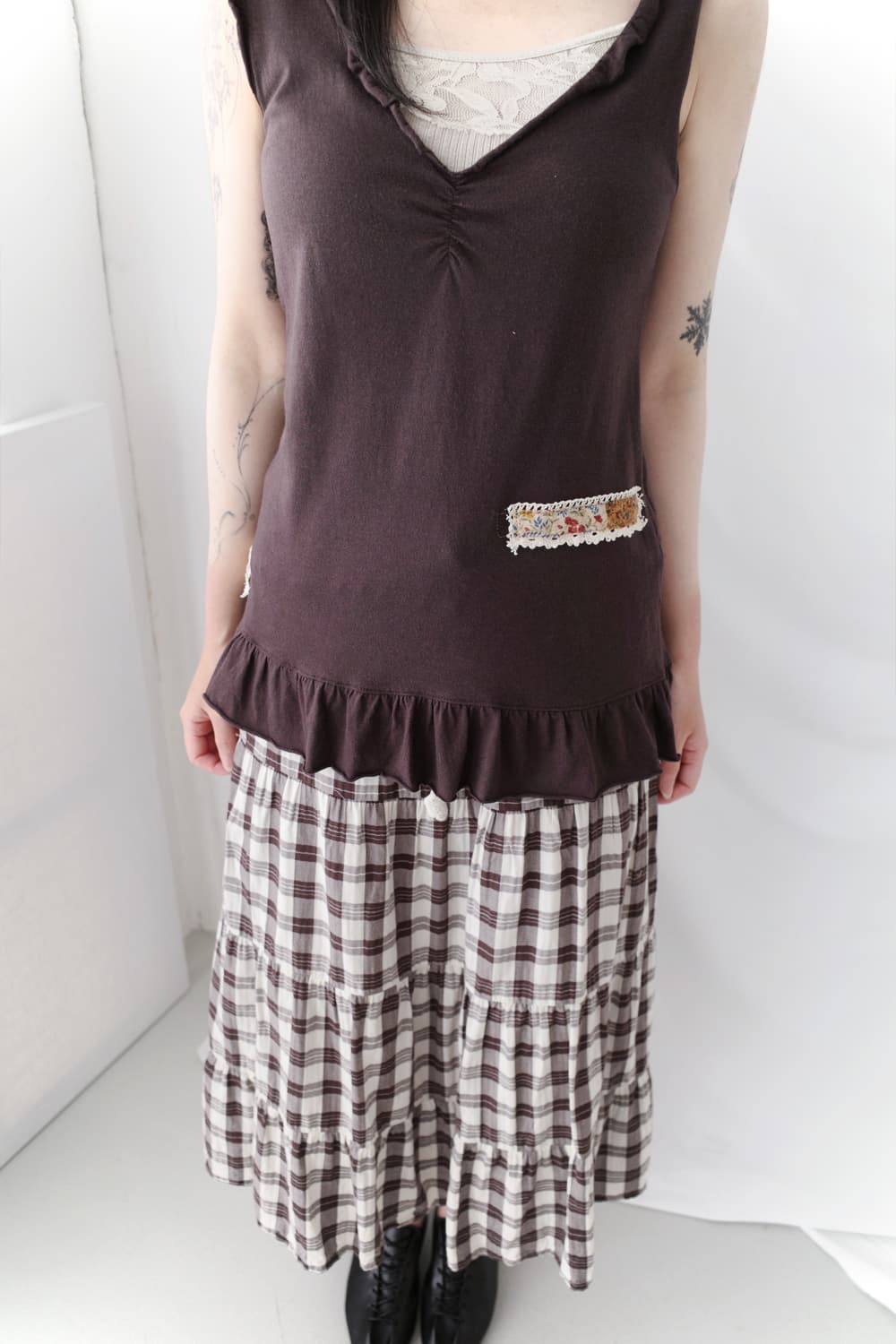 check crochet skirt 상품이미지6