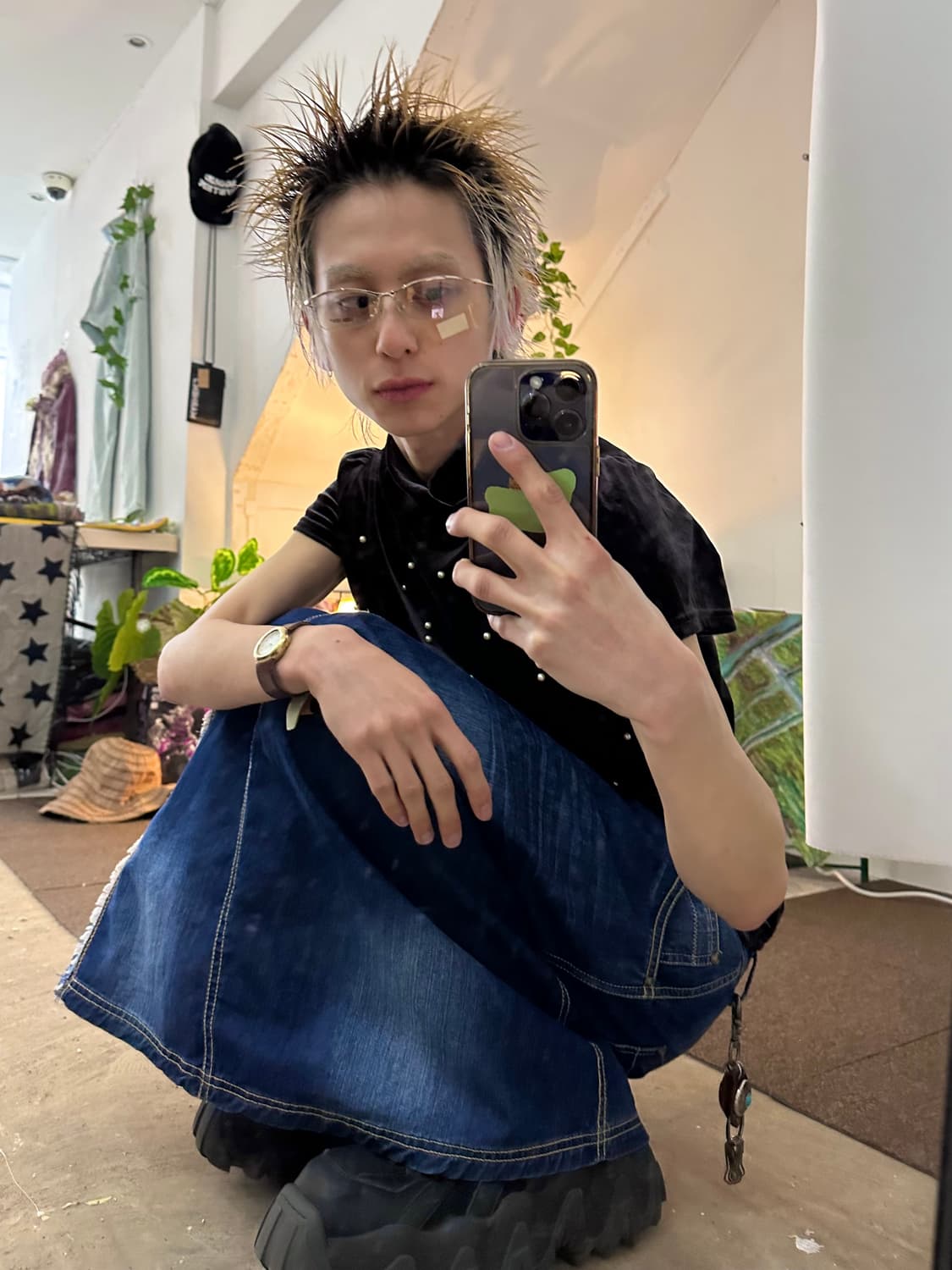 Felix 데님 맥시 스커트 상품이미지2