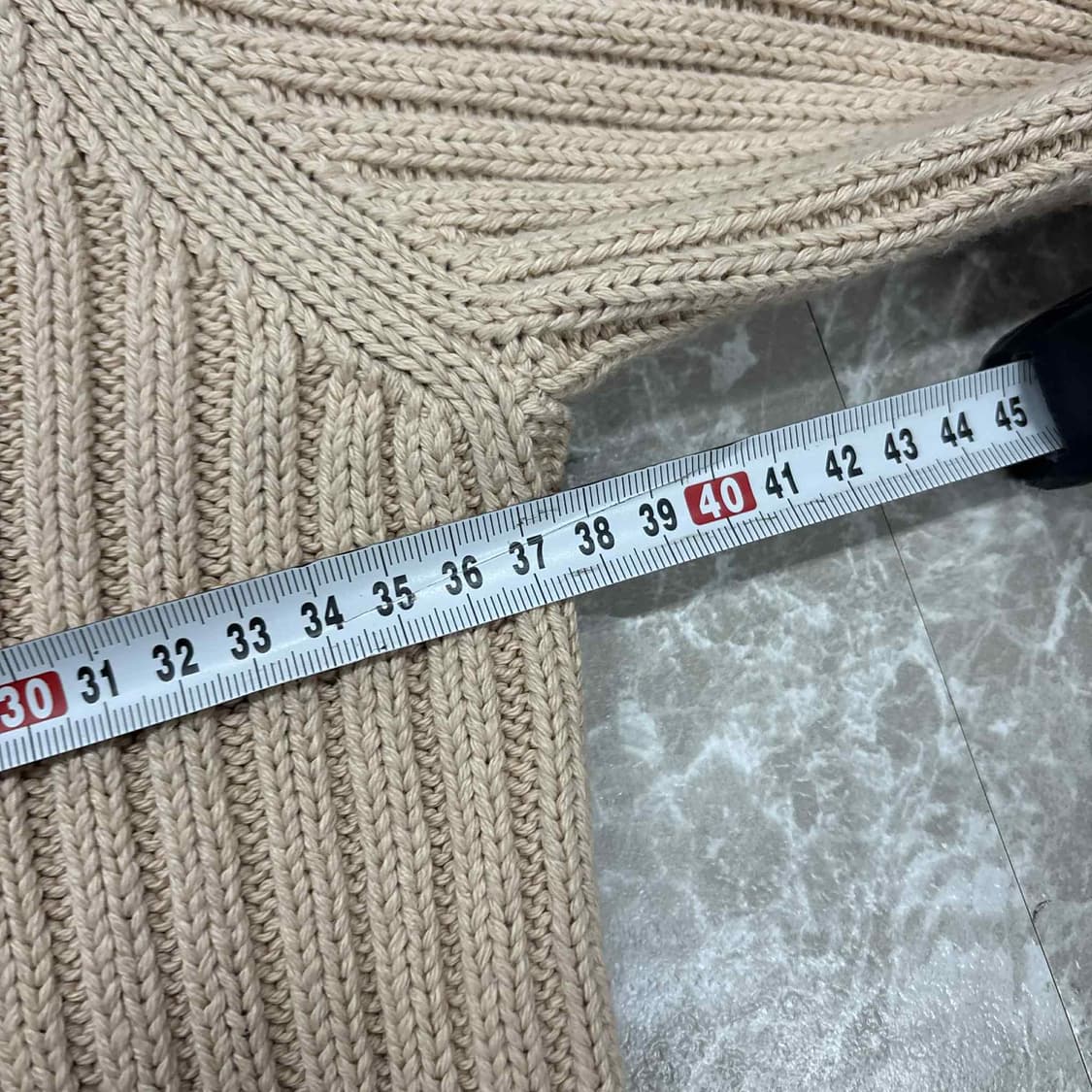 폴로 랄프로렌 진스 성조기 투웨이 베이지 걸즈 니트 집업 희귀져지(M) 상품이미지7