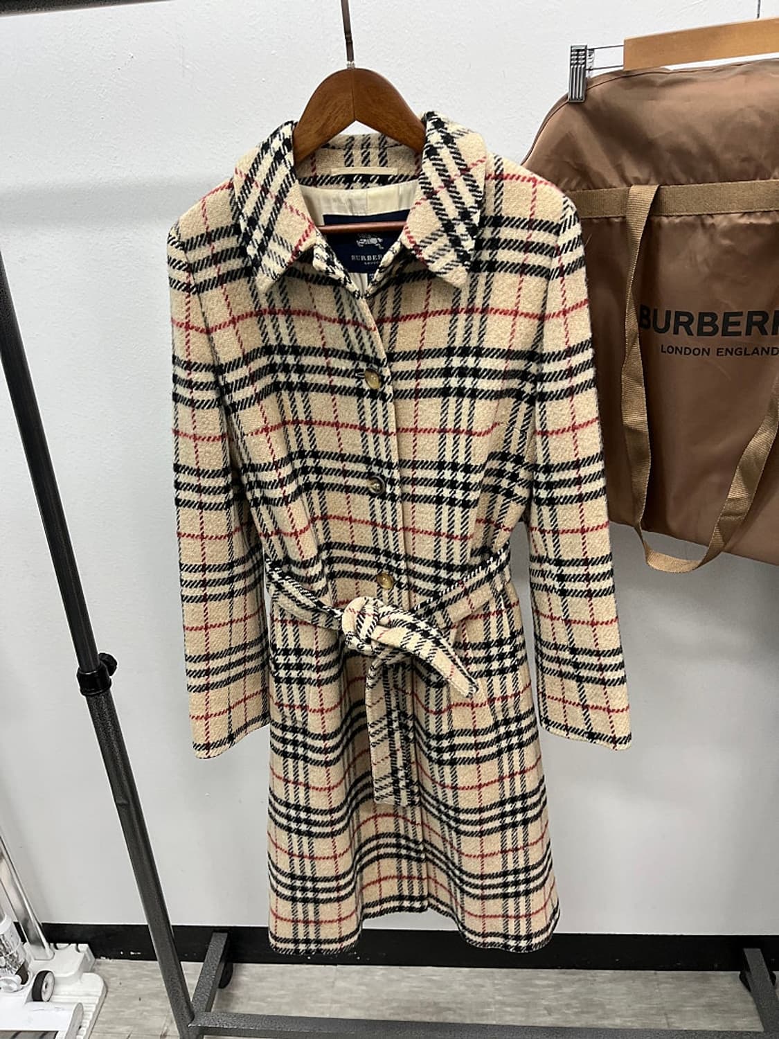 여) 버버리 노바체크 울 트렌치코트  상품이미지4