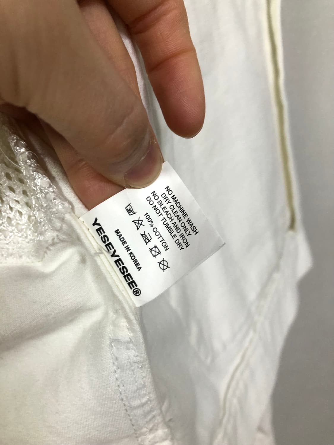 예스아이씨 오버핏 부드러운 메쉬 코튼 트러커 봄버 자켓 _ 아이보리 M 상품이미지10