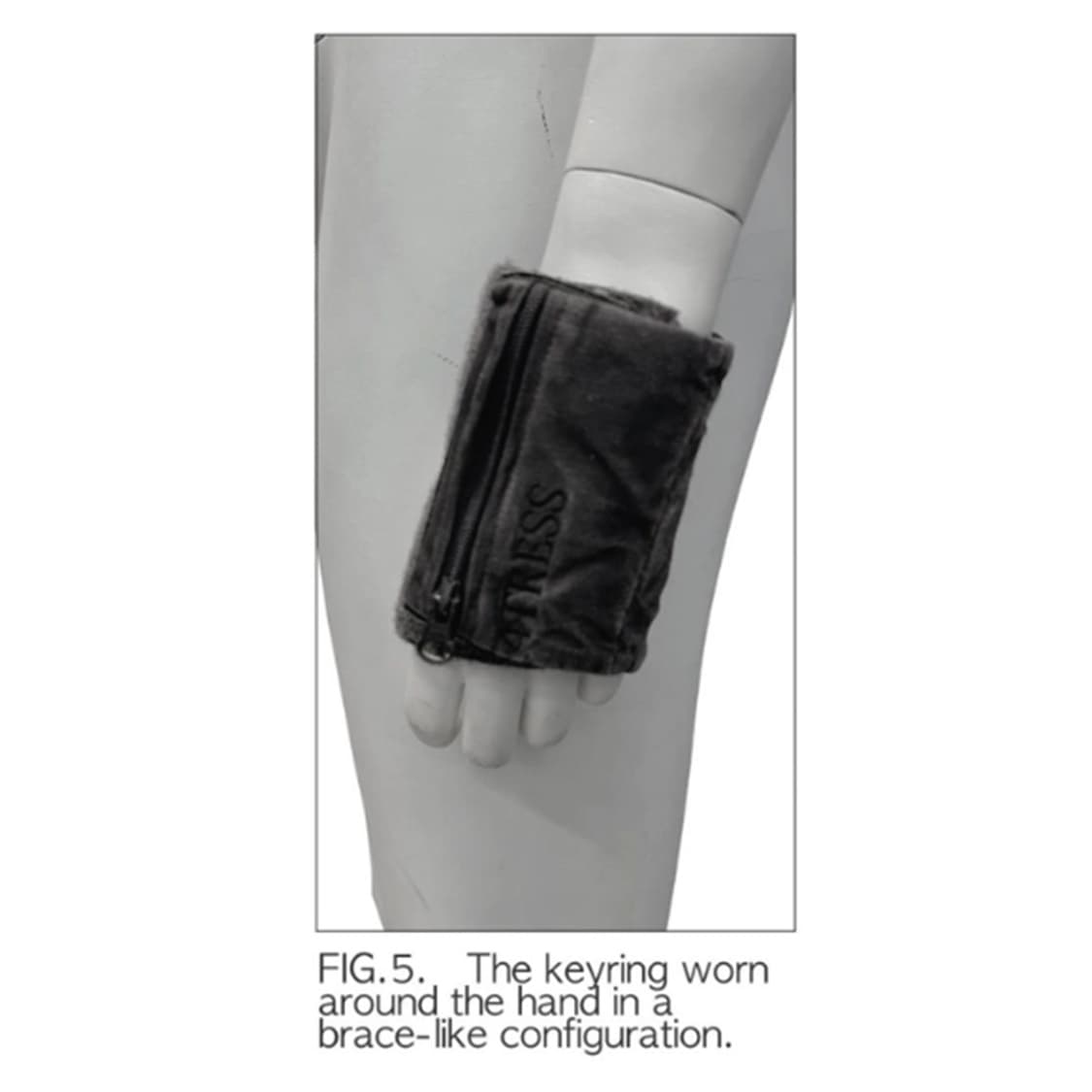 WRAP WALLET KEYRING 01 / ASH BLACK 상품이미지2