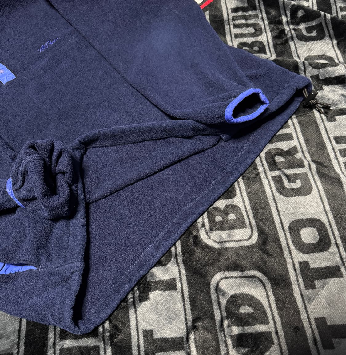 엘엘빈 스냅티 플리스 풀오버 네이비 블루 상품이미지4