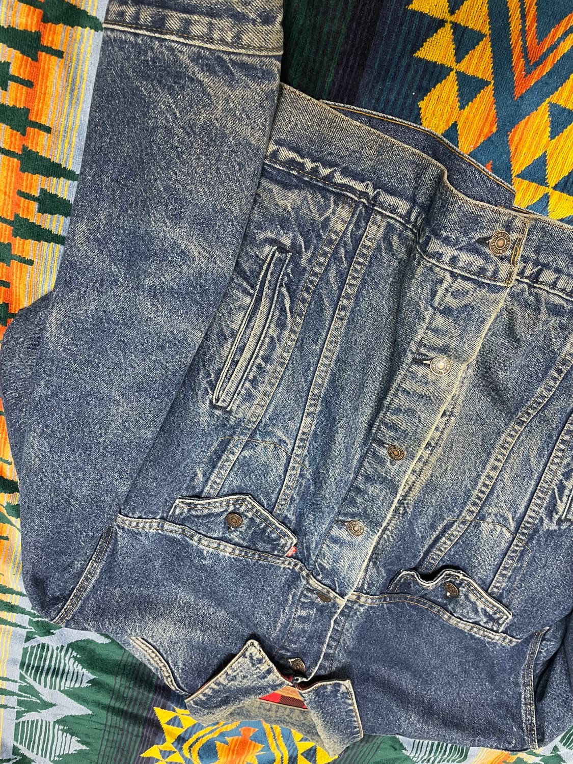 90s levi's buffalo trucker jacket xl 상품이미지2