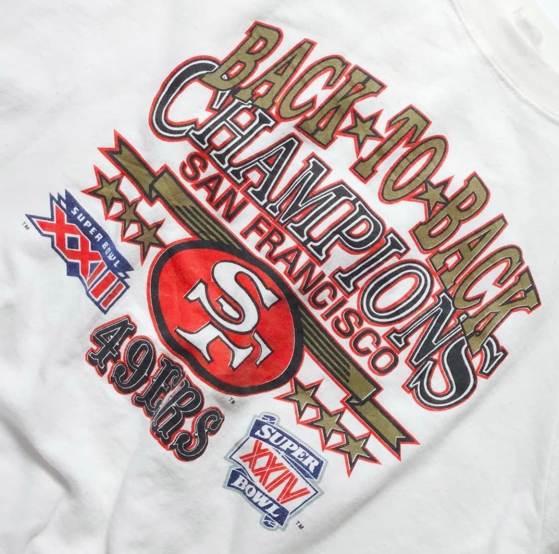 90s 빈티지 NFL 49ers 래글런 스웻셔츠 맨투맨 상품이미지2