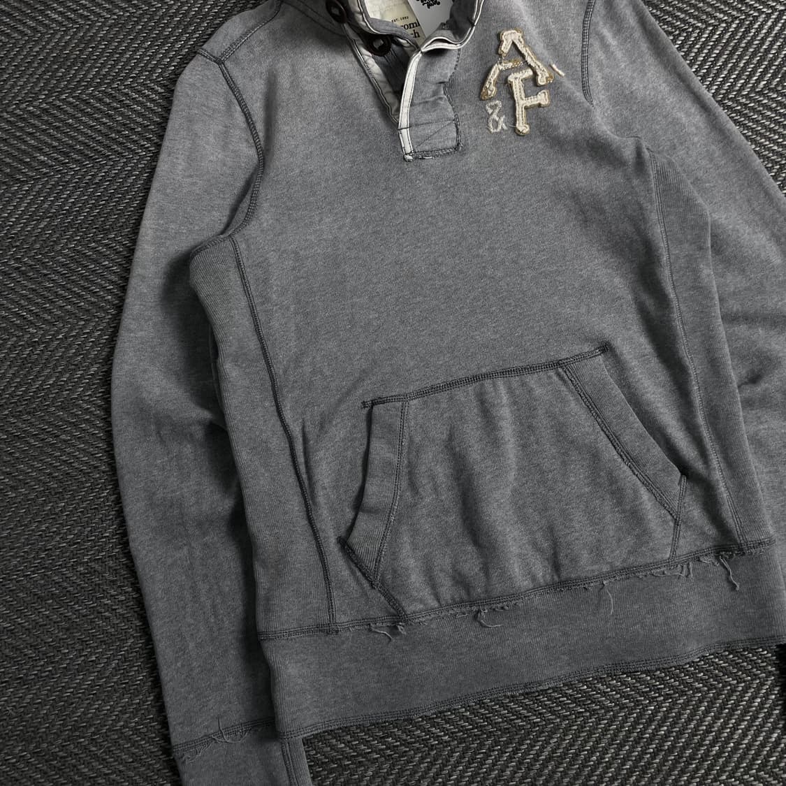 00s 아베크롬비 y2k 빈티지 하프 버튼 스웻 셔츠o 3693 상품이미지3