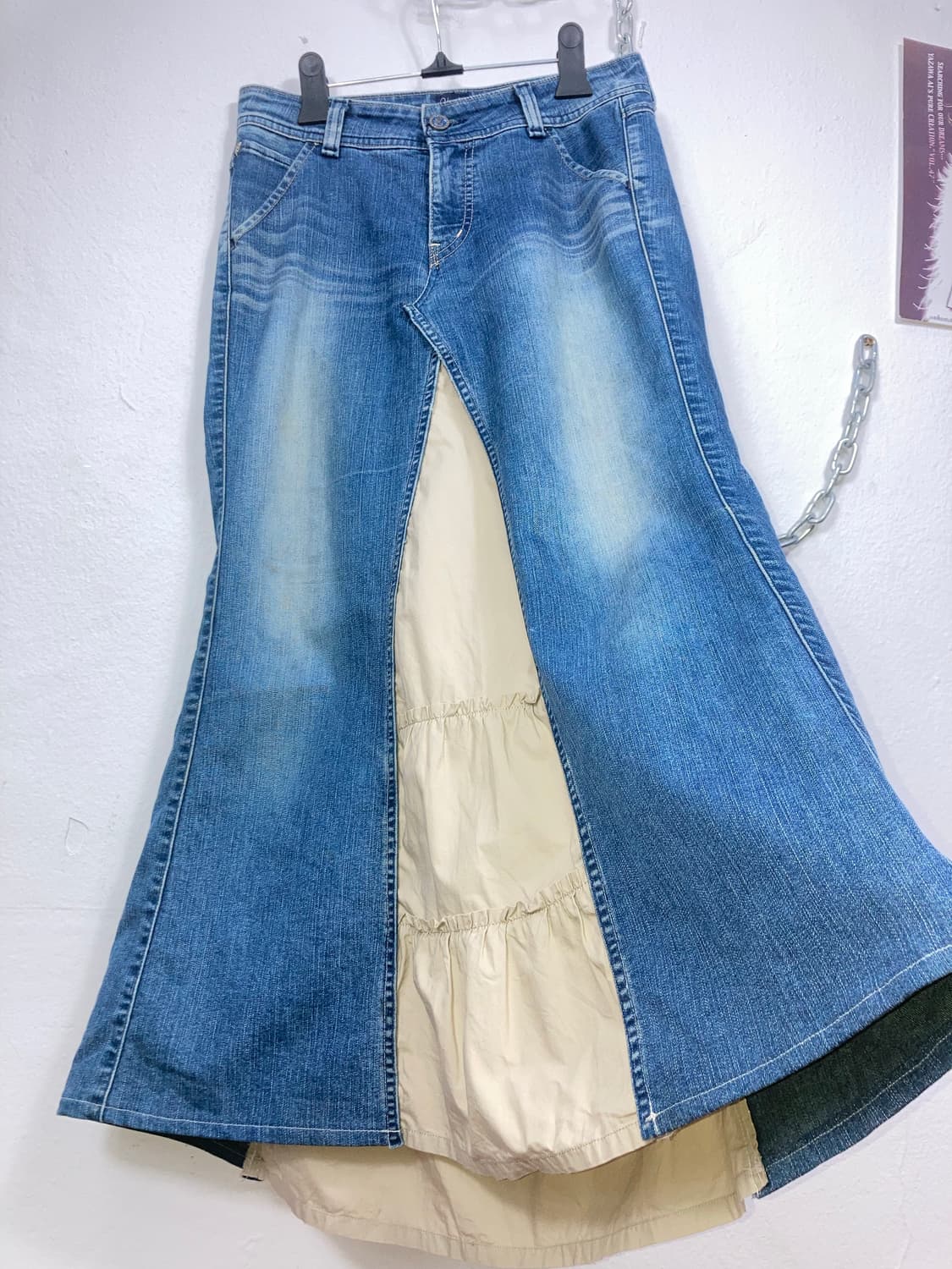 빈티지 데님 롱스커트 상품이미지3