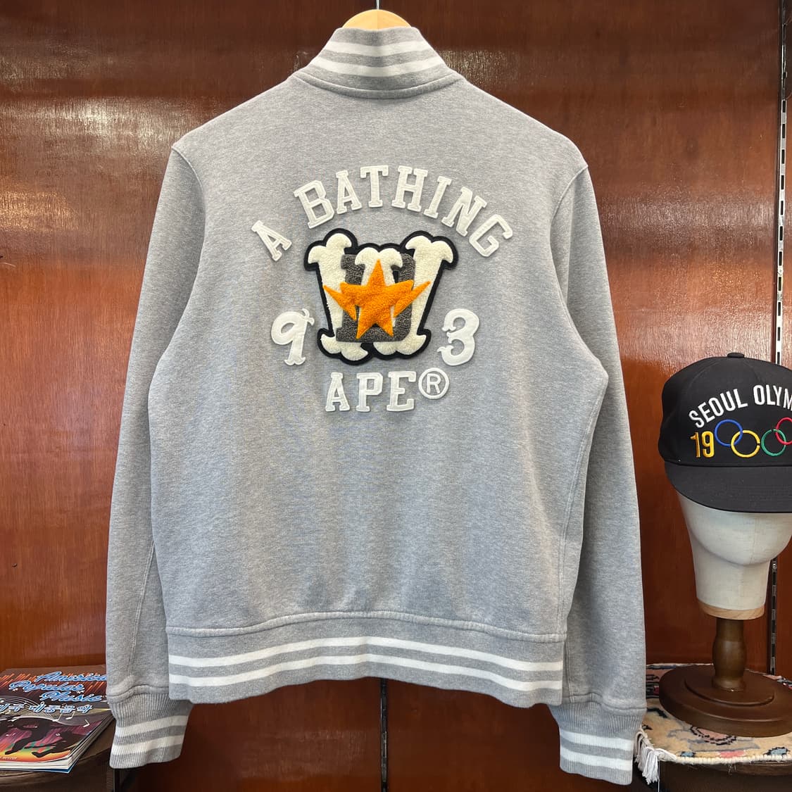 00s 베이프 코튼 바시티 자켓 [ 95-100 ] 상품이미지5