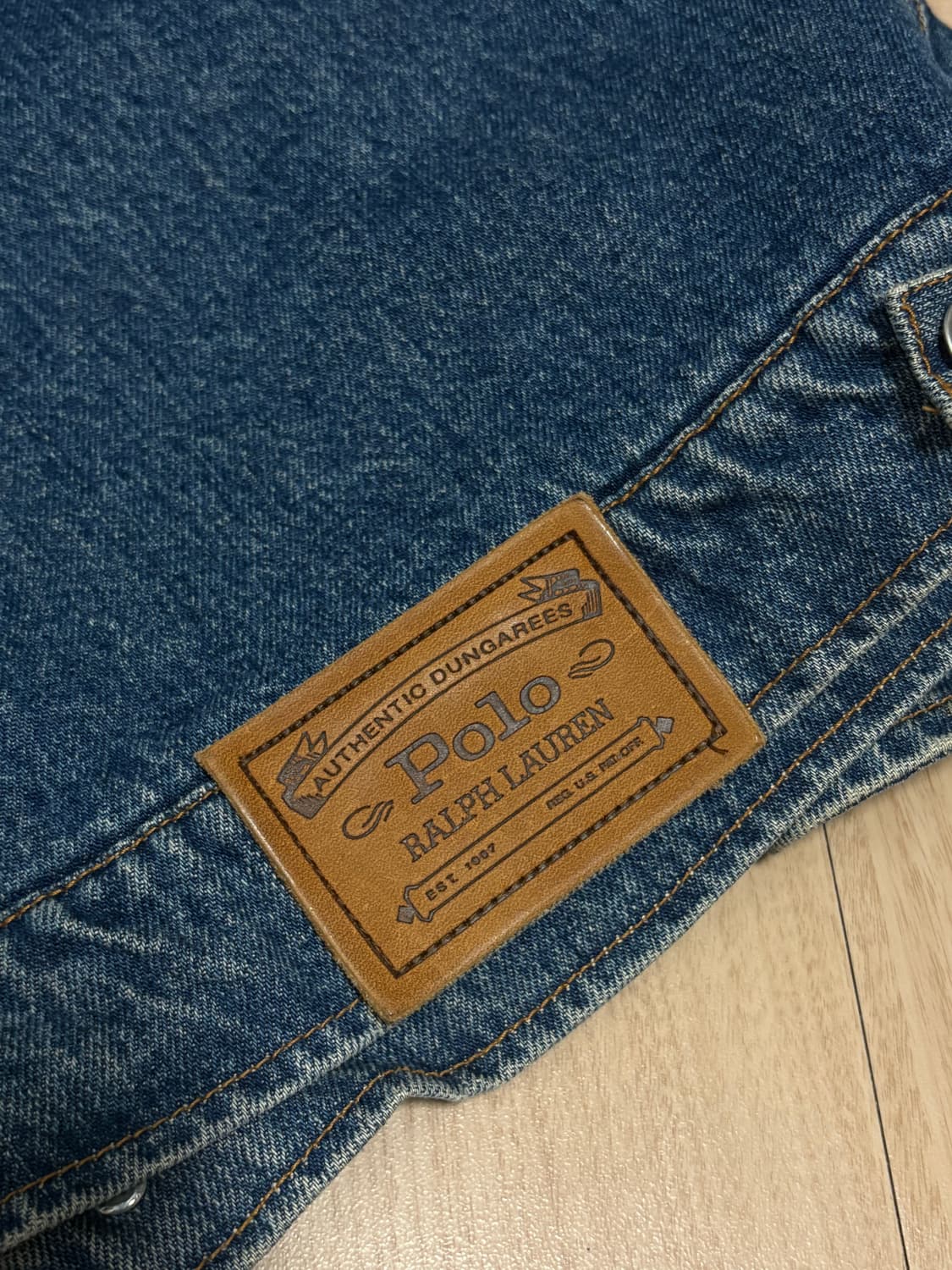 90s 폴로 랄프로렌 덩가리 데님 재킷 일본 상품이미지4