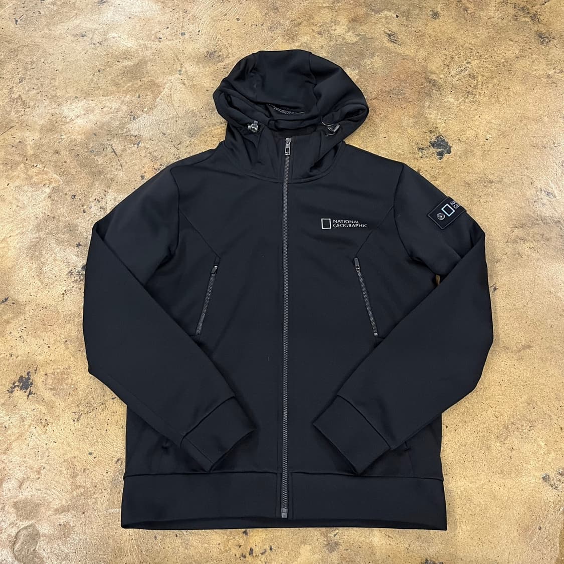 [정품/M] 내셔널지오그래픽 블랙 후드 집업 b17 상품이미지2
