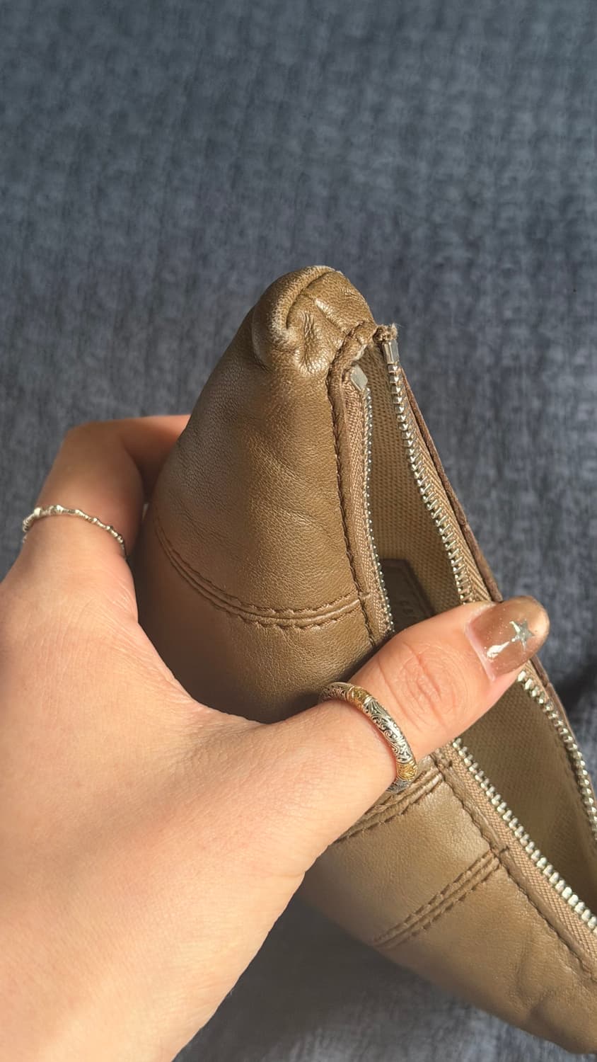 르메르 크루아상 코인 펄스 브론즈 카키 상품이미지2