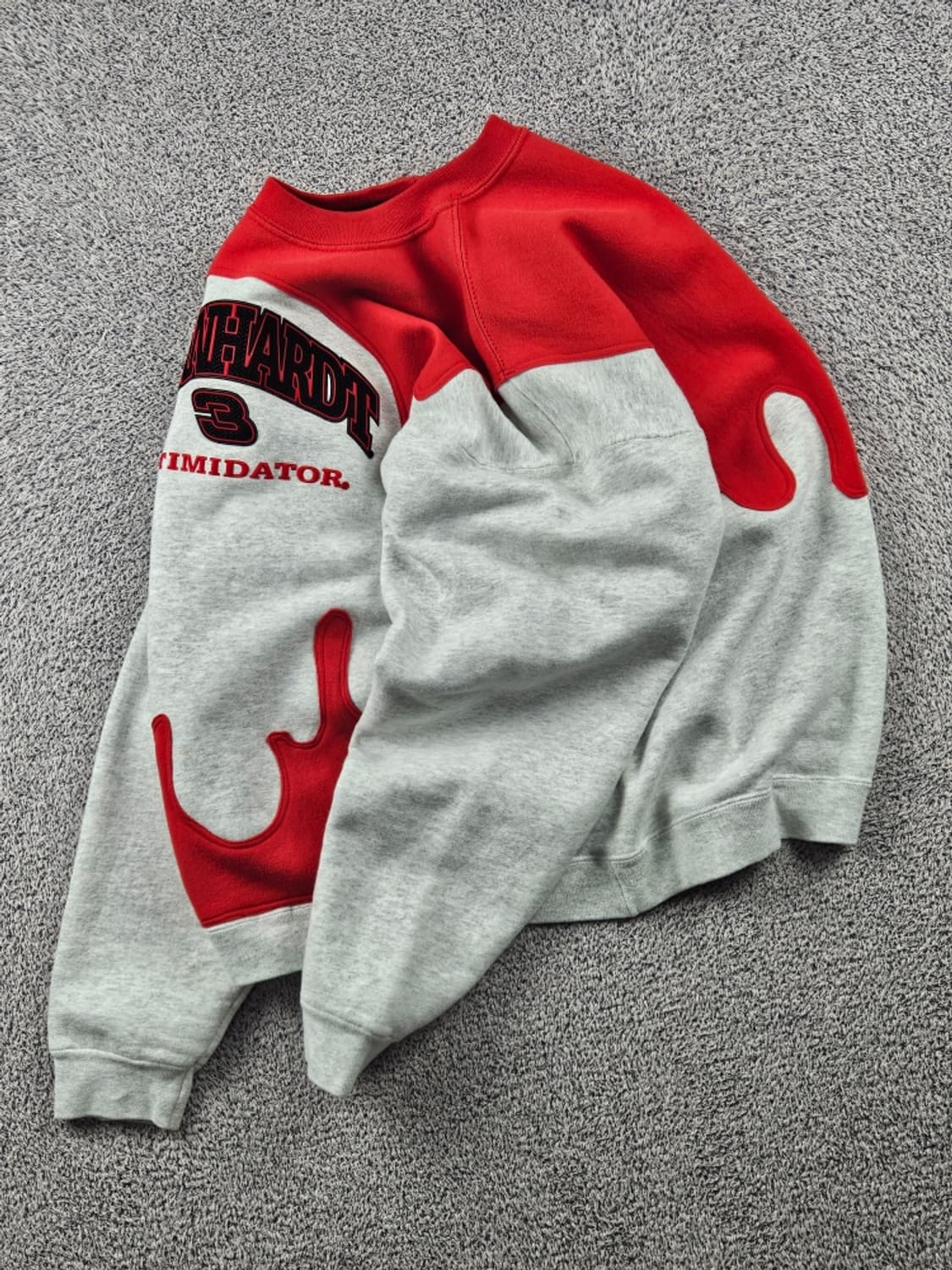 언하트 레이싱 아플리케 커스텀 맨투맨 스웻 셔츠 (XL추정) / 9349 상품이미지3