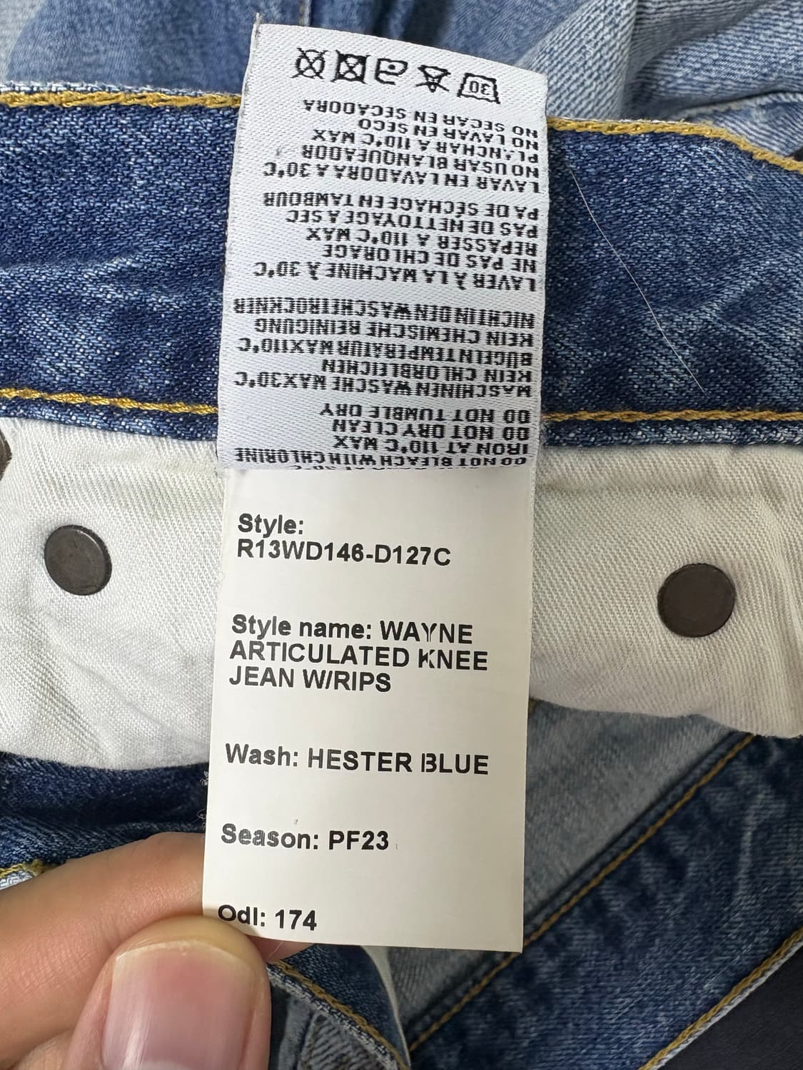 R13 wayne rip 30(실측 32inch) 상품이미지8