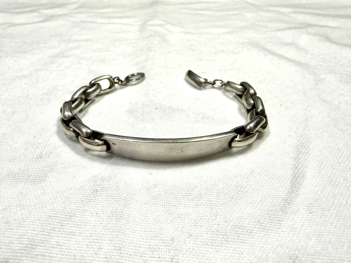 ID 실버 체인 팔찌 상품이미지1