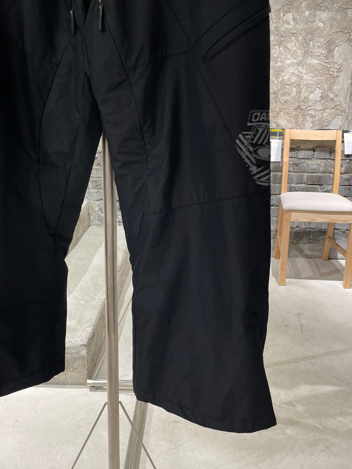 오클리 블랙 벨크로 루즈핏 폴리에스터 스키 팬츠 상품이미지5