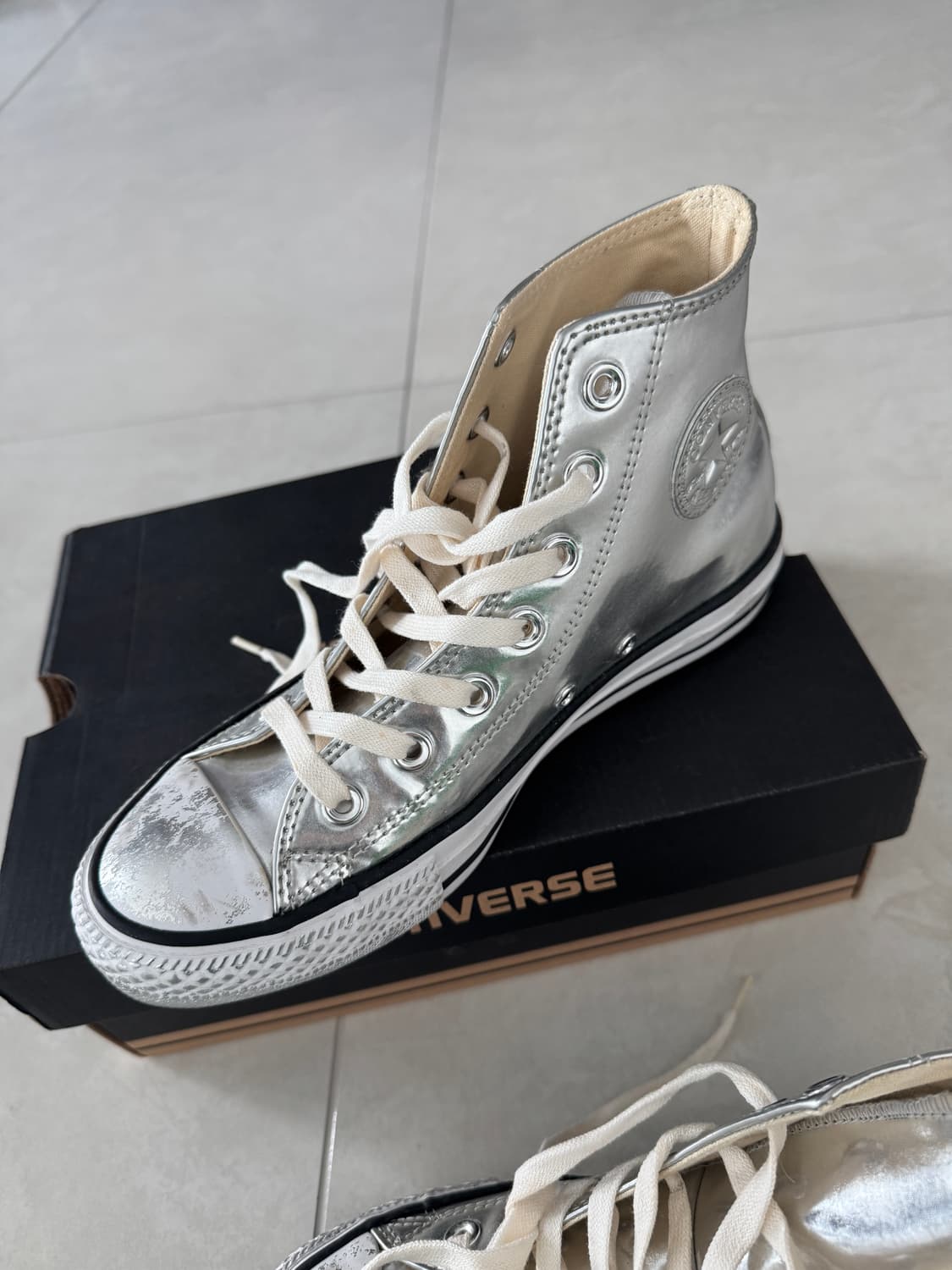 컨버스 척테일러 실버 HI 550288C 상품이미지5