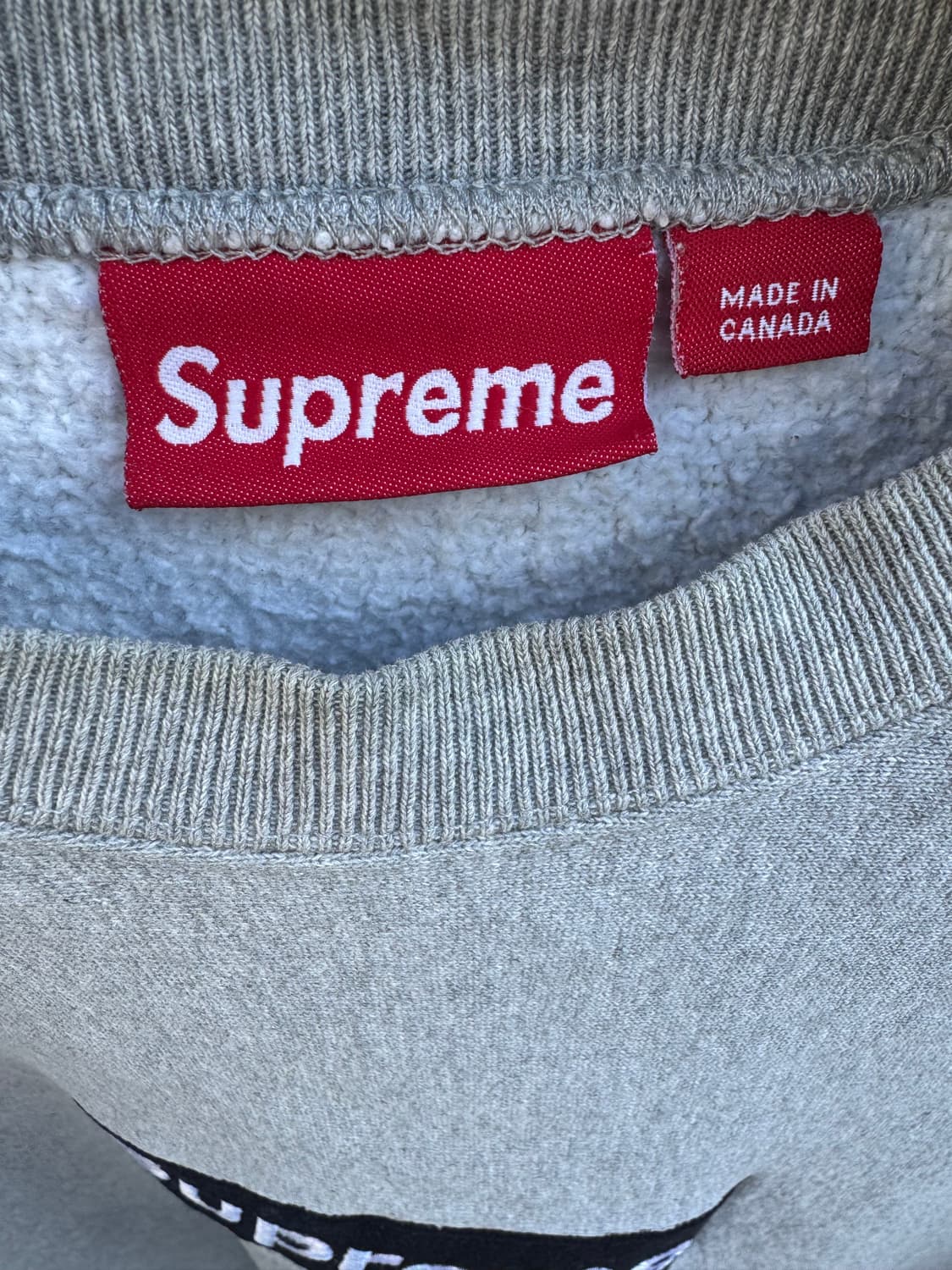 00s 슈프림 박스로고 스웻 그레이 네이비 상품이미지4