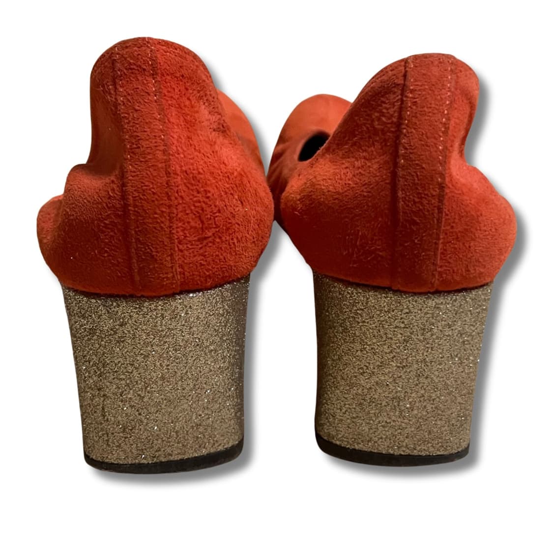 LANVIN Orange 🍊 Suede Block Heel 230 상품이미지6