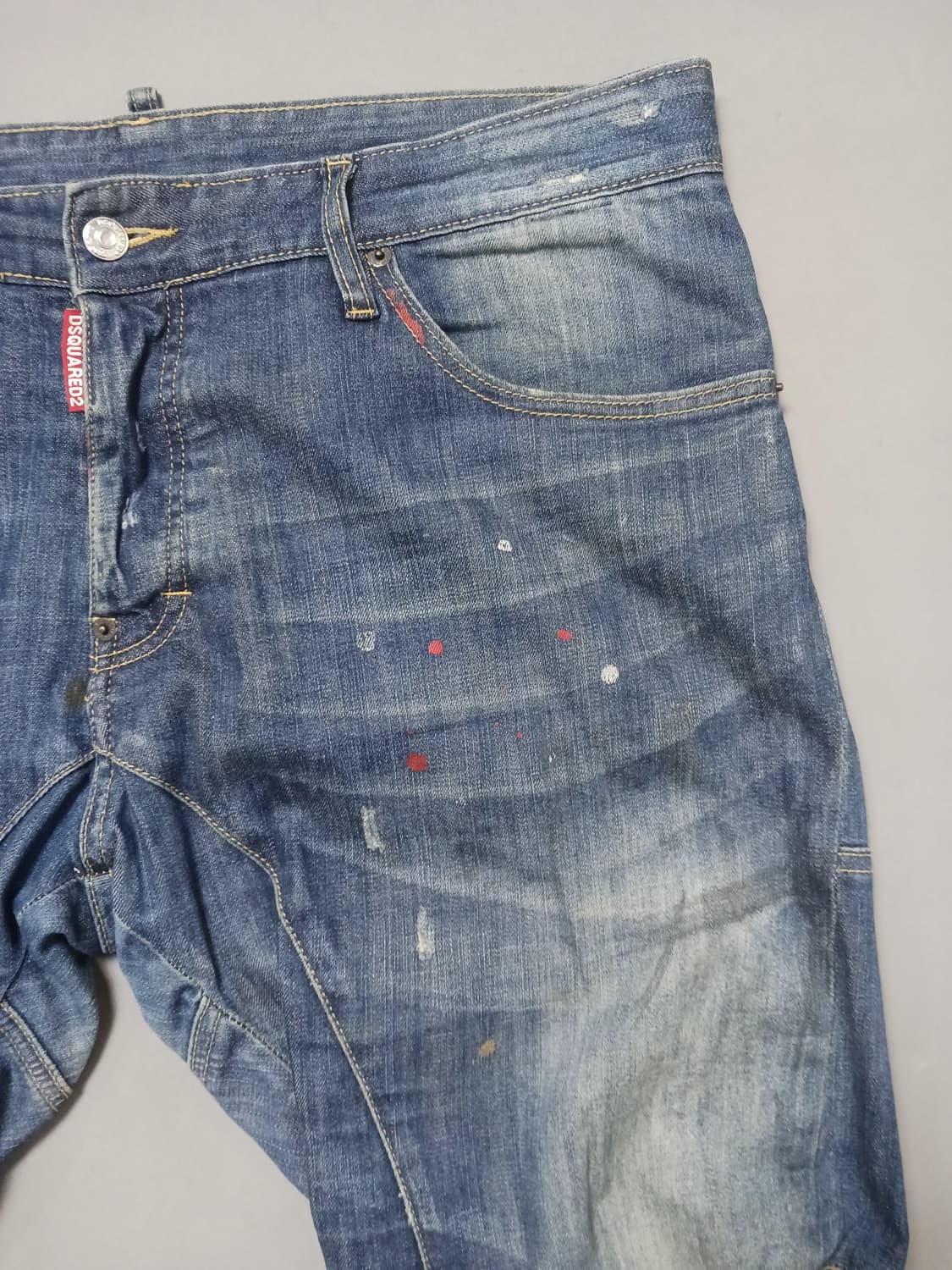 [38] 디스퀘어드2 더티오일 레드탭 타이디바이커진 청바지 상품이미지4