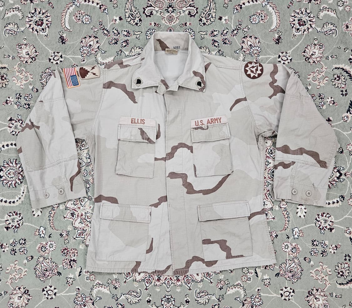 [최종할인] 00'US ARMY 풀패치 사막3색 BDU L-R 105 상품이미지1