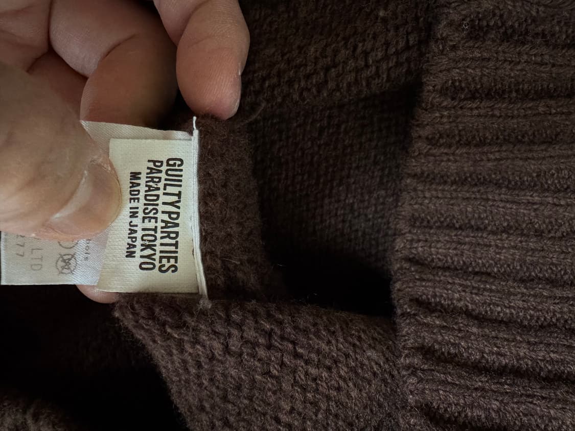 [L] 와코마리아 스웨터 브라운 상품이미지4