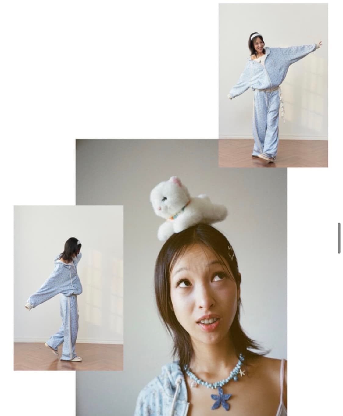 민지에나 래빗 플러피 후드 셋업 상품이미지8