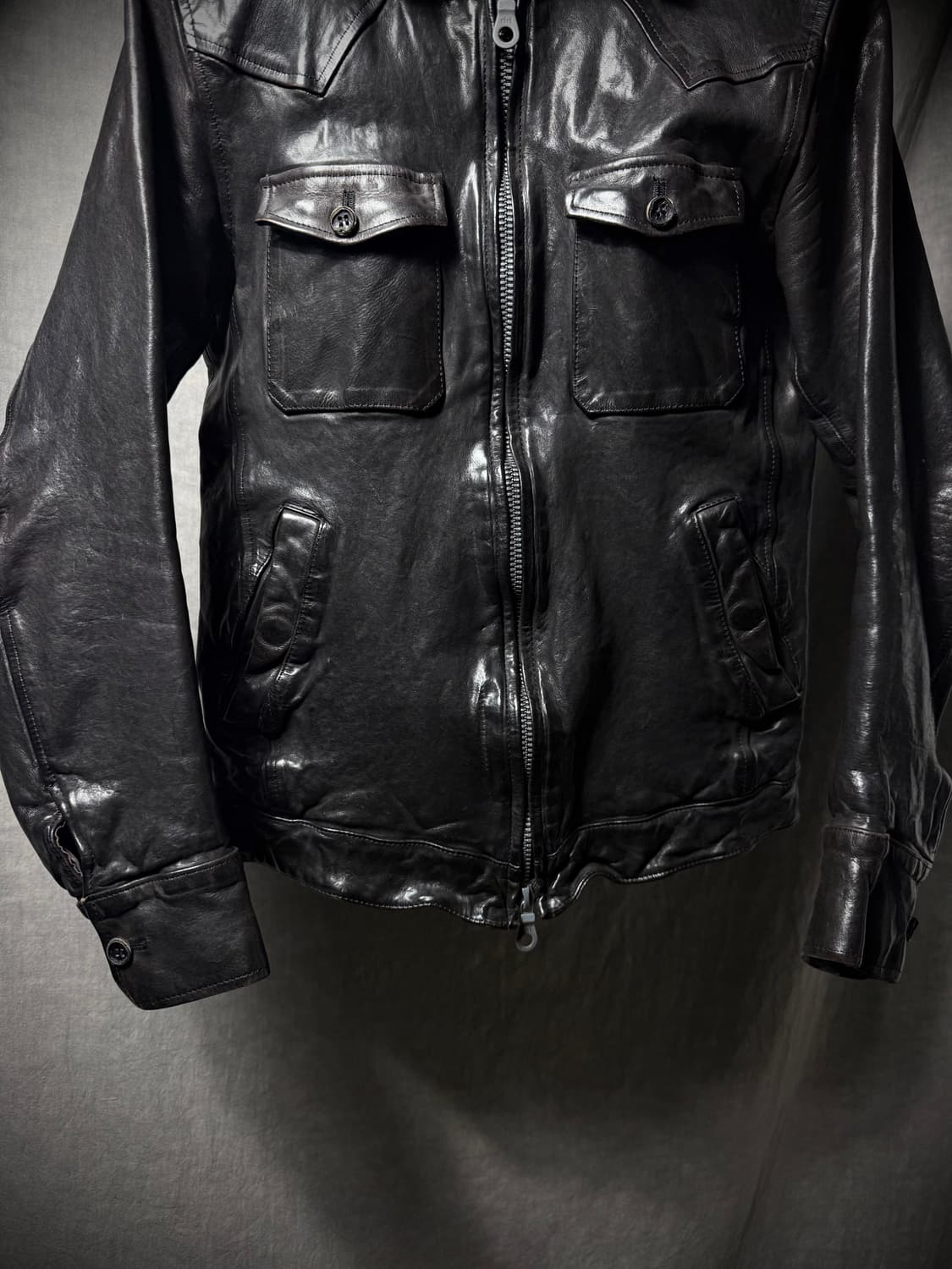 Isamu Katayama Backlash Leather Jacket 상품이미지7