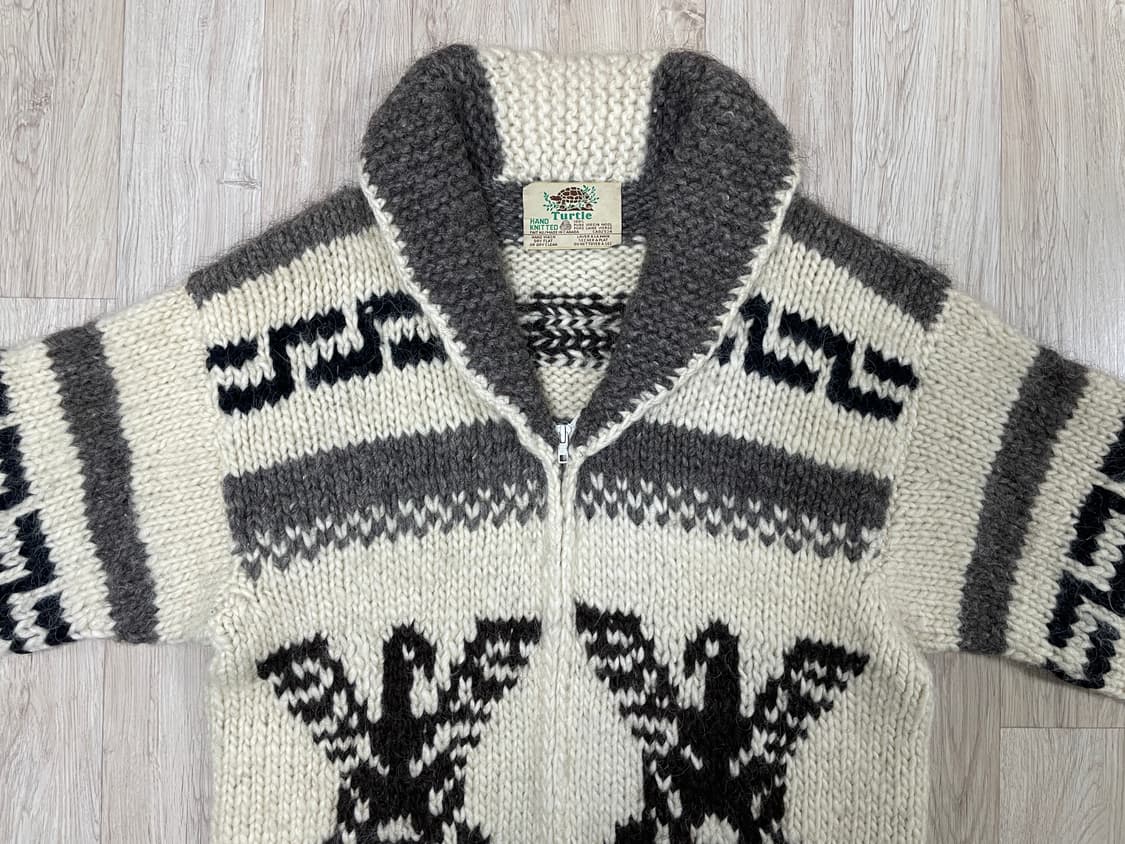 100) 터틀 핸드메이드 썬더버드 울 코위찬(캐나다제)RRL&LVC&폴로 상품이미지4