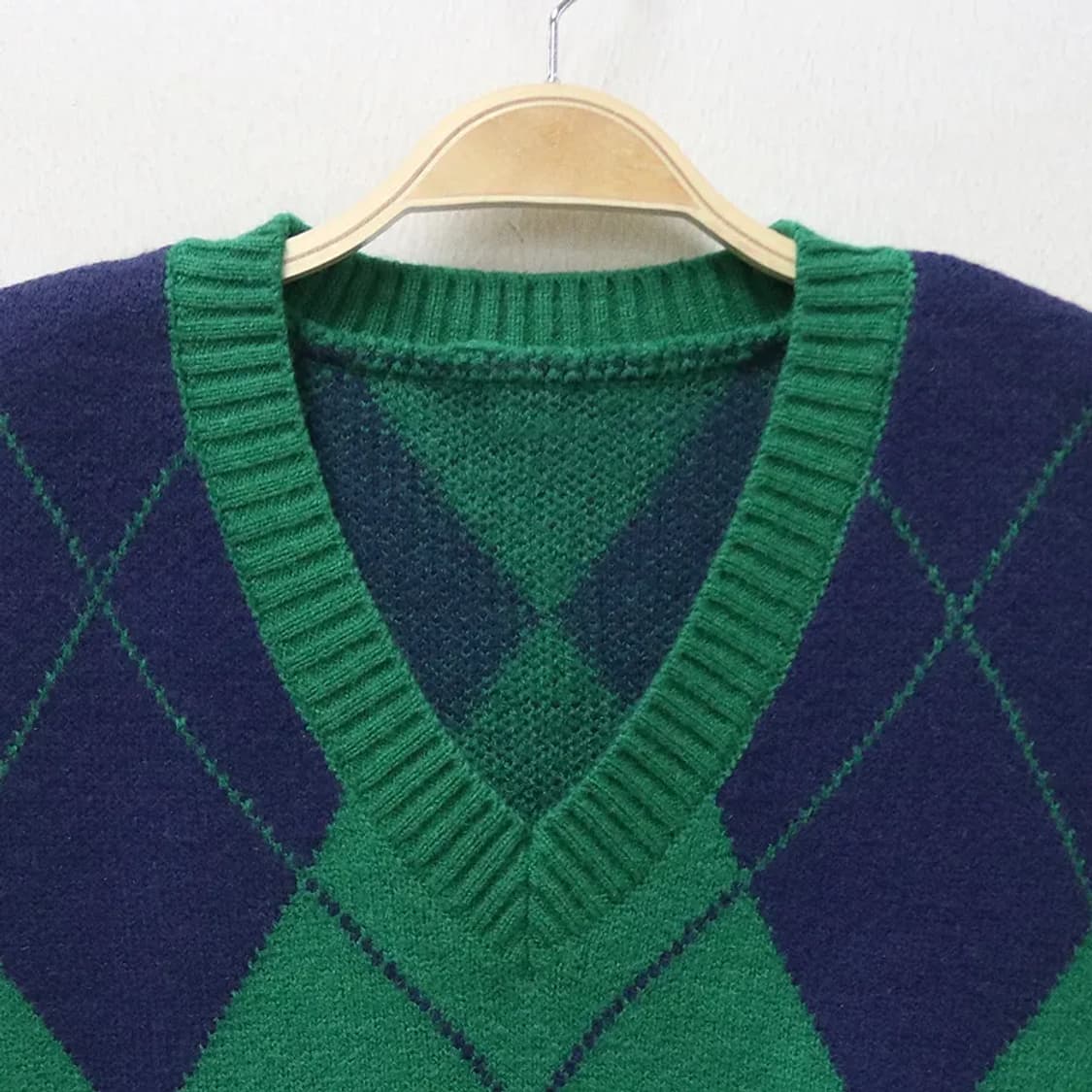 아가일 니트 베스트 61506 상품이미지3