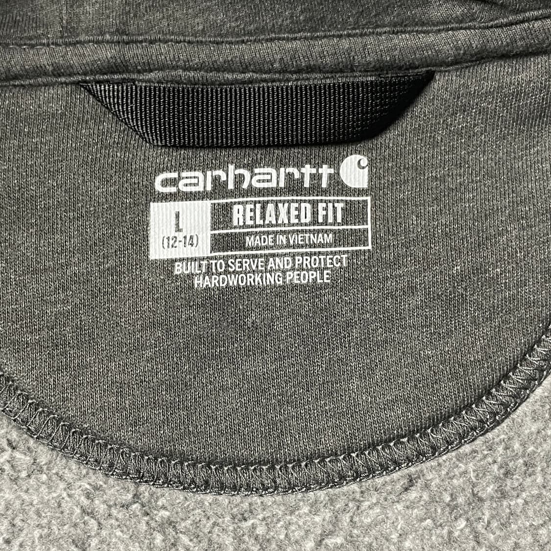 CARHARTT 칼하트 빈티지 그레이 기모 코튼 후드집업 A00462 상품이미지9