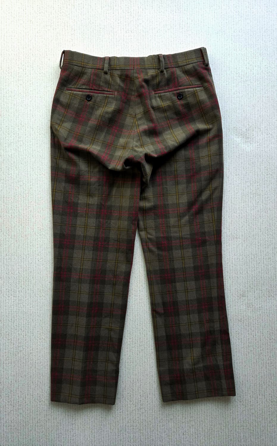 랄프로렌 퍼플라벨 플래드 울 팬츠 상품이미지3