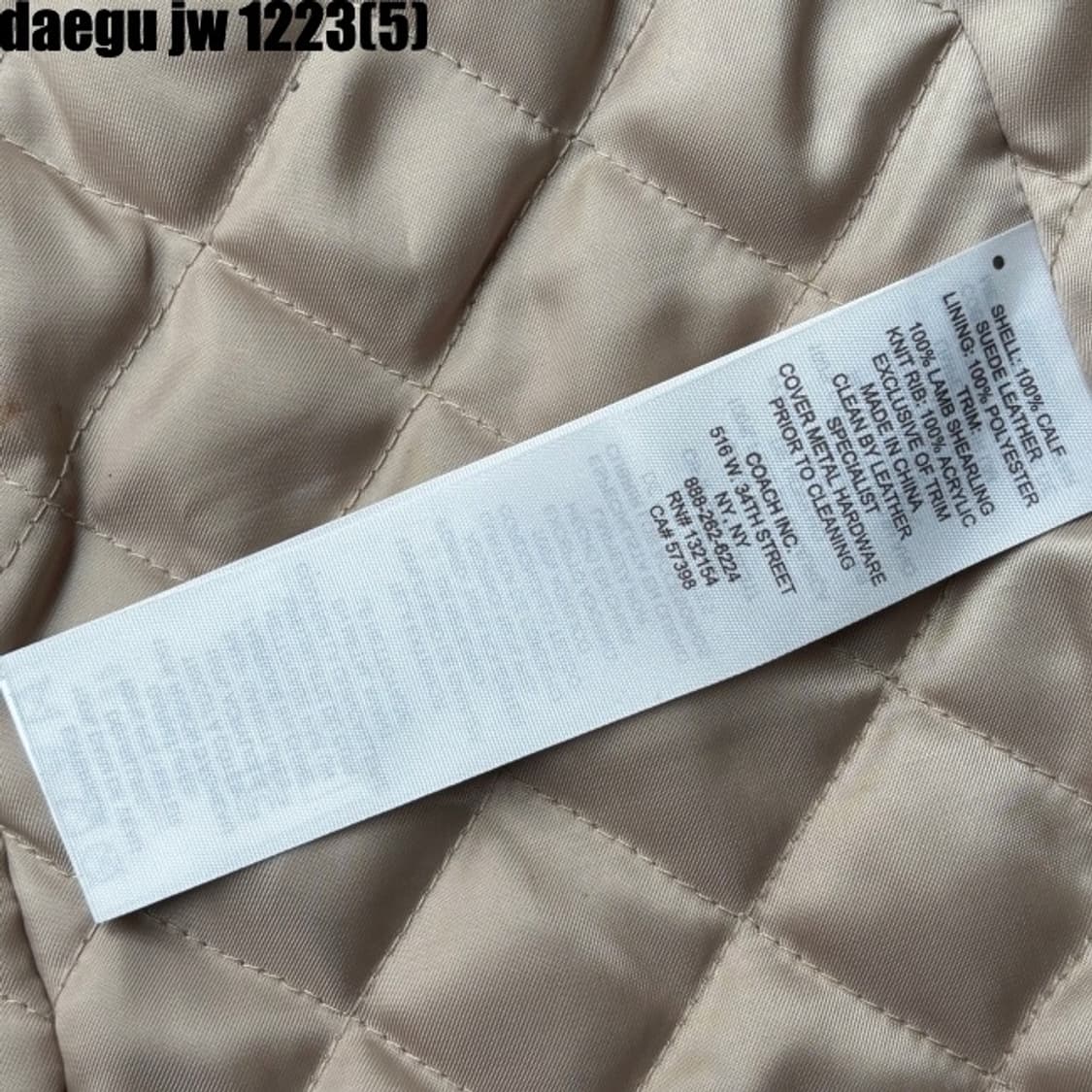 Coach 백화점택 자켓 XS  상품이미지5