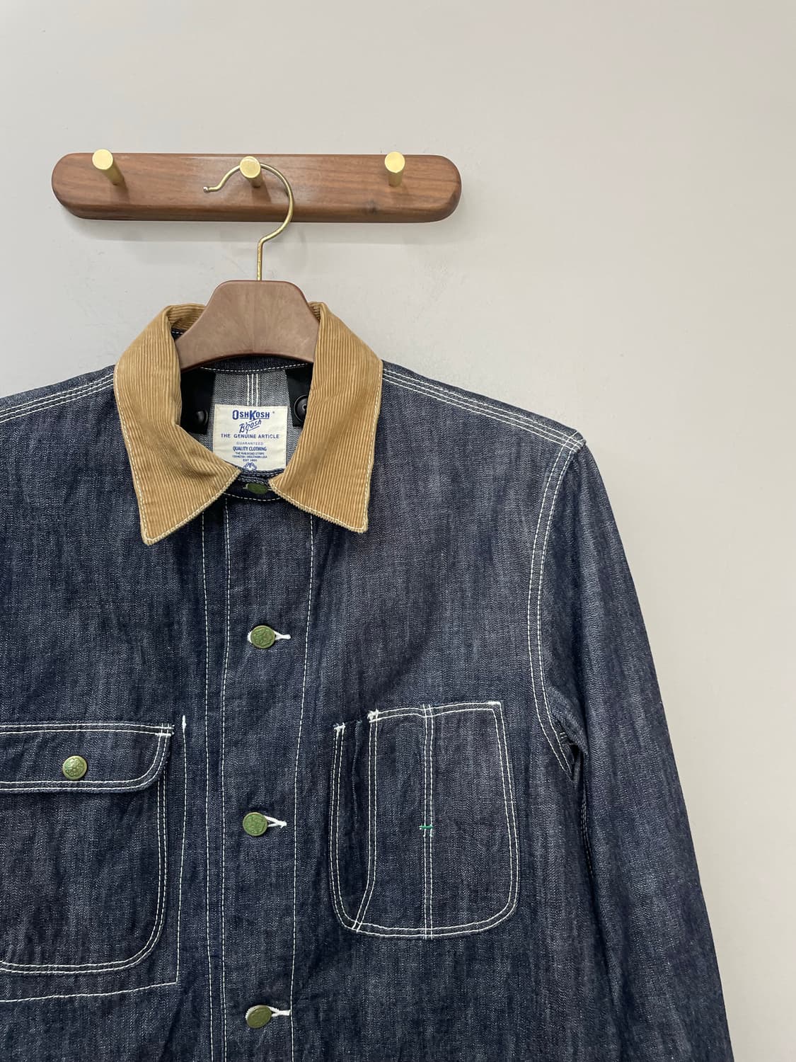 오시코시 재팬 데님 스티치 워크초어 자켓 H1385 상품이미지3