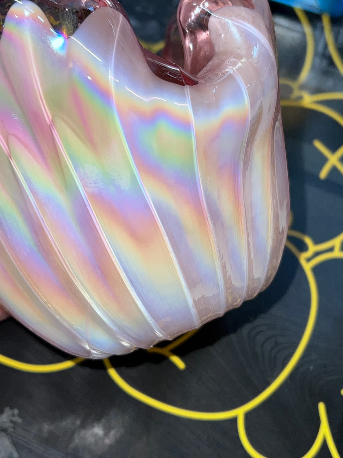 50s Murano Ruffled pink Opaline ArtGlass 상품이미지5