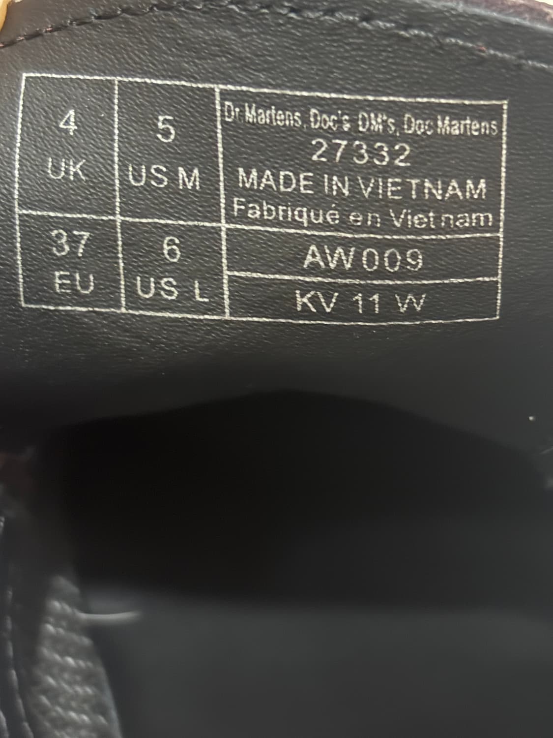닥터마틴 1461 쿼드 버건디 uk4 상품이미지4