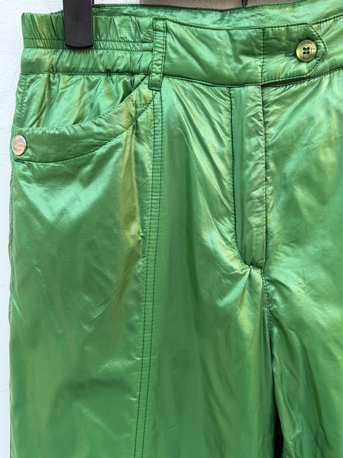 Chervo 쉐르보 나일론 패딩 팬츠 그린 IT44 상품이미지2