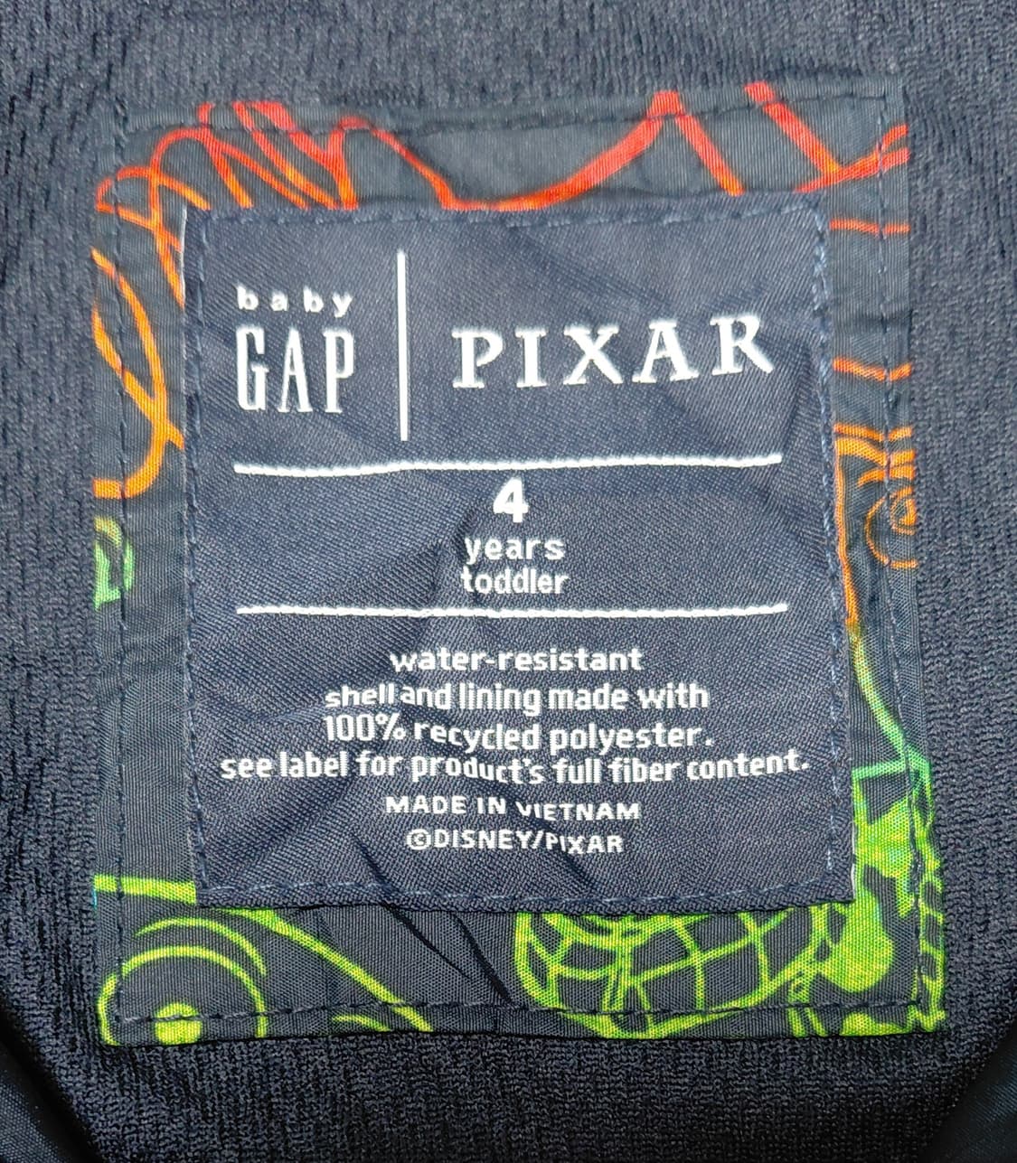 [Baby GAP x PIXAR] 토이스토리 네온 윈드브레이커 (4Y) 상품이미지4