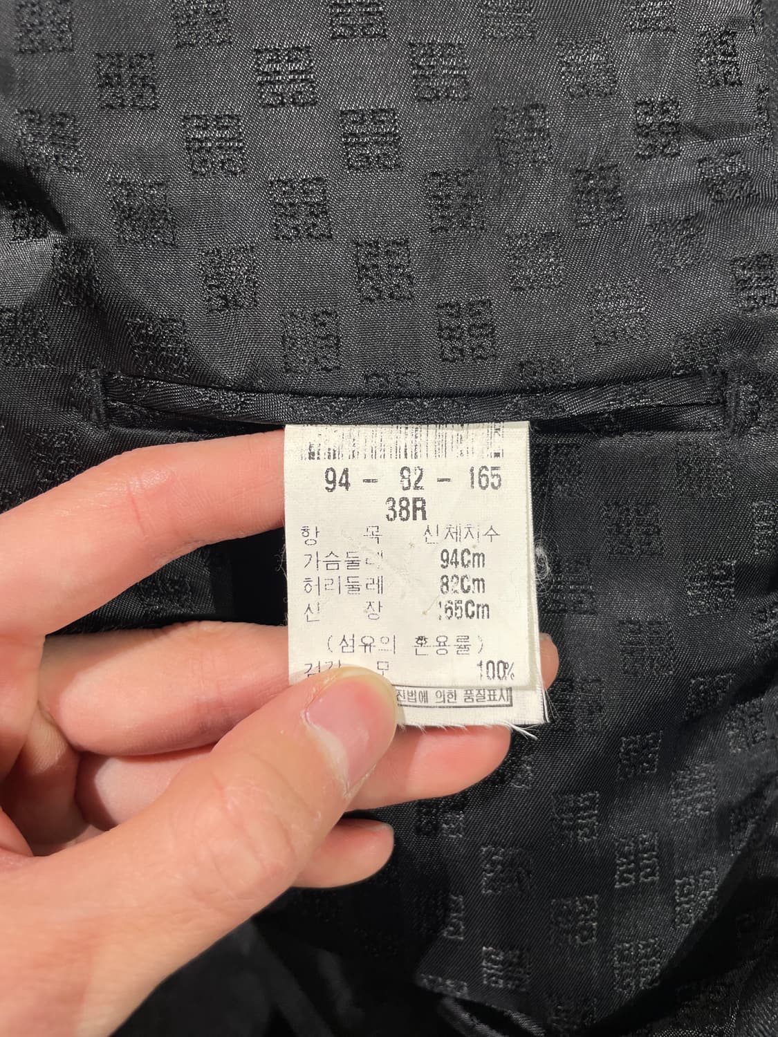 지방시 차콜 피블 스트라이프 2B 씬 블레이저 상품이미지8