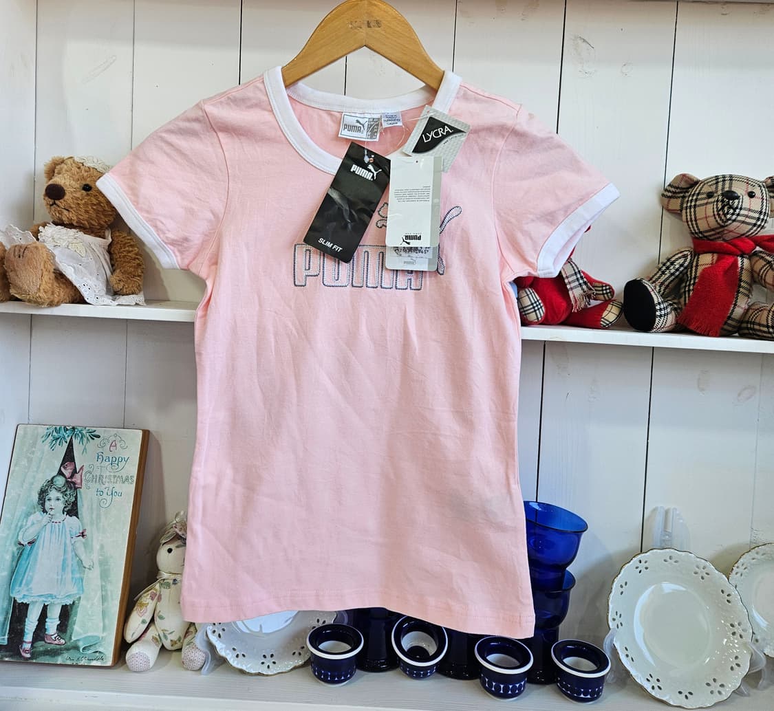 PUMA푸마 딸기우유 슬림핏 반팔티 상품이미지6