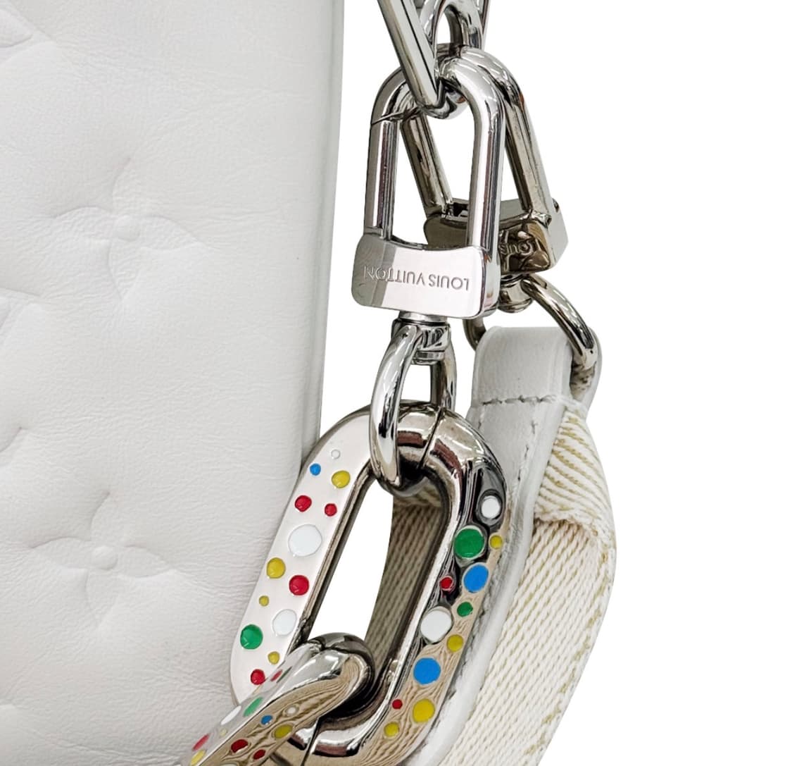 [PM] 루이비통 x 쿠사마 야요이 여성 쿠상 핸드백 크로스백 화이트 상품이미지7
