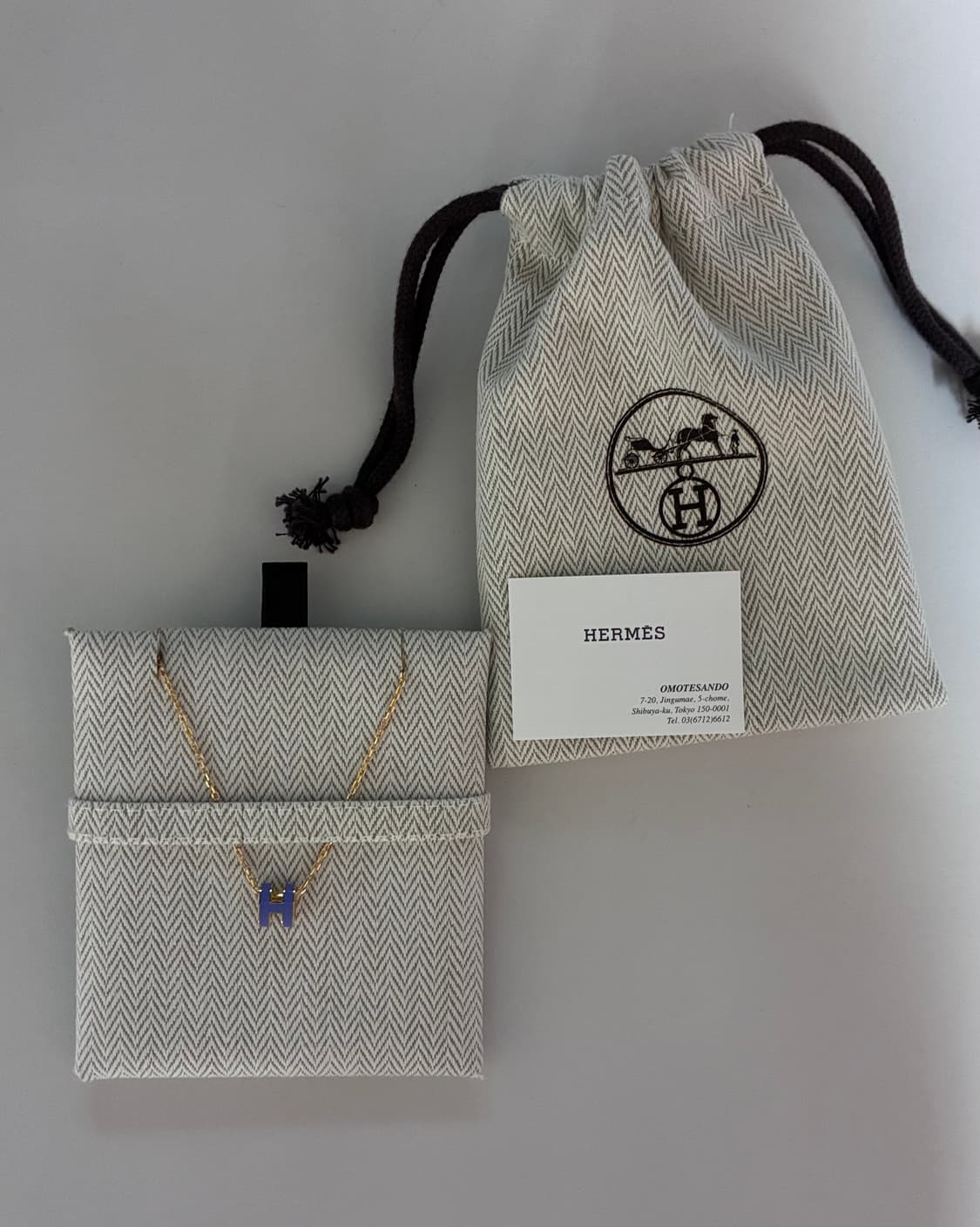 에르메스 미니 팝아슈 목걸이 골드릴라 당배 상품이미지1